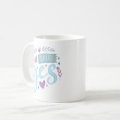 彼女は言ったyes コーヒーマグカップ (正面左)