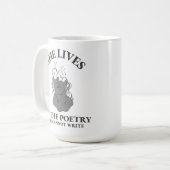 彼女は詩の中に住んでい書る コーヒーマグカップ (正面左)