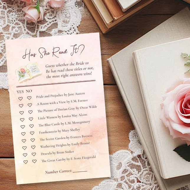 彼女は読か？ブックラバーのブライダルシャワーゲーム (クリエイターアップロード済み)