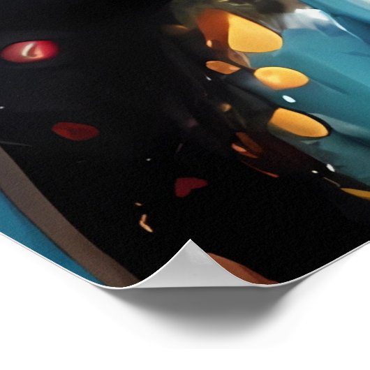 彼女は誰かがパニックのボタンを擦っているのを捕まえた ポスター (角)