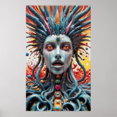 彼女は誰かがパニックのボタンを擦っているのを捕まえた ポスター (正面)