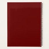 彼女は赤いバラのプランナーを着た プランナー手帳 (裏面)