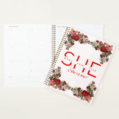 彼女は赤いバラ祈を寝かせながら起きた プランナー手帳 (ディスプレー)