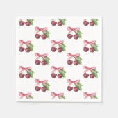 彼女は赤ちゃんシャワーのさくらんぼである スタンダードカクテルナプキン (正面)