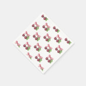 彼女は赤ちゃんシャワーのさくらんぼである スタンダードカクテルナプキン (角)