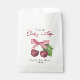 彼女は赤ちゃんシャワーのさくらんぼである フェイバーバッグ