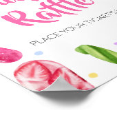 彼女は赤ちゃんシャワーポップ・アートのおむつラッフルの準備ができている ポスター (角)