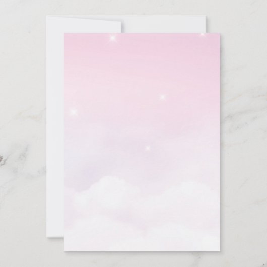 彼女は赤ちゃんシャワーポップ・アートの招待状のポップスの準備ができている 招待状 (裏面)