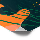 彼女は超えて見える – 日没のシルエット ポスター (角)