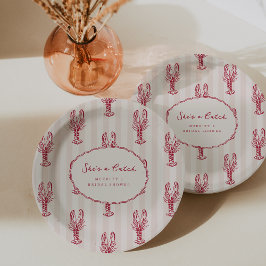 彼女は逸材 | サマー ロブスター ブライダル シャワー ペーパープレート