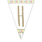 彼女は野生のモノグラムのハッピーバースデー1つです バンティングフラッグ (第2の旗)