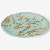 彼女は野生の輝きの原稿の紙のパーティーのプレート1つです ペーパープレート (アングル)