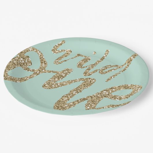 彼女は野生の輝きの原稿の紙のパーティーのプレート1つです ペーパープレート (アングル)