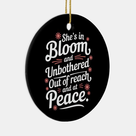 彼女は開花で手の届かない所や セラミックオーナメント (右)