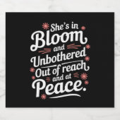 彼女は開花で手の届かない所や ビールラベル (シングルラベル)