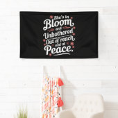 彼女は開花で手の届かない所や 横断幕 (インサイチュ)