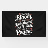 彼女は開花で手の届かない所や 横断幕 (横)