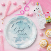 彼女は雲に乗っている9エレガントブライダルシャワードリーミー ペーパープレート (パーティー)