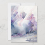 彼女は雲に乗っている9エレガントブライダルシャワードリーミー 招待状 (裏面)