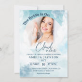 彼女は雲に乗っている9エレガントブライダルシャワードリーミー 招待状 (正面)