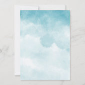 彼女は雲に乗っている9エレガントブライダルシャワードリーミー 招待状 (裏面)