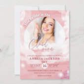 彼女は雲に乗っている9エレガントブライダルシャワー夢 招待状 (正面)