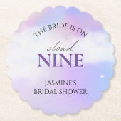 彼女は雲に乗っている9ブライダルシャワーデコードリーミーパステル ペーパーコースター (正面)