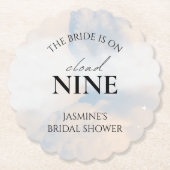 彼女は雲に乗っている9ブライダルシャワーデコードリーミーパステル ペーパーコースター (正面)