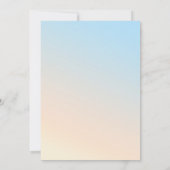 彼女は雲に乗っている9赤ちゃんシャワー 招待状 (裏面)