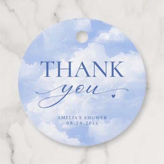 彼女は雲に乗っている9青ありがとう フェイバータグ (裏面)