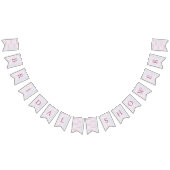 彼女は雲の上にいる パステル ドリーミー ブライダル シャワー バンティングフラッグ (全)