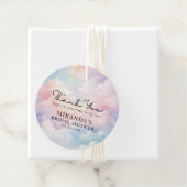 彼女は雲の上にいる ブライダルシャワーのお礼 フェイバータグ (インサイチュ)