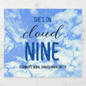 彼女は雲の上にいる！ ブライダルシャワー/バチェロレッテ ビールラベル (シングルラベル)