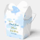 彼女は雲の上にいる ベビーシャワーの雲 フェイバーボックス (見開き)