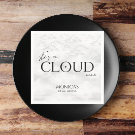 彼女は雲の上にいる 夢のようなエレガントなブライダルシャワー スタンダードカクテルナプキン