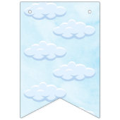 彼女は雲の上にいる 夢のような空の青い結婚前お披露目パーティー バンティングフラッグ (第1の旗)