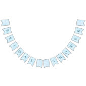 彼女は雲の上にいる 夢のような空の青い結婚前のお祝い バンティングフラッグ (全)