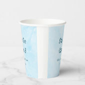 彼女は雲の上にいる 夢のような空の青い結婚式前祝い 紙コップ (右)