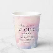 彼女は雲の上にいる 夢の星 ブライダルシャワー 紙コップ (裏面)
