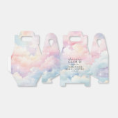 彼女は雲の上におりる ブライダルシャワー フェイバーボックス (折り畳みなし)