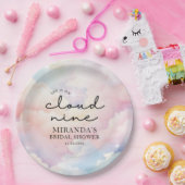 彼女は雲の上に9夢のような星ブライダルシャワー ペーパープレート (パーティー)