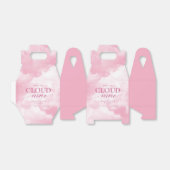 彼女は雲の上のピンクの結婚前のお祝い フェイバーボックス (折り畳みなし)