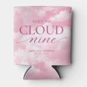 彼女は雲の上のピンクの結婚前のお祝い 缶クーラー (正面)