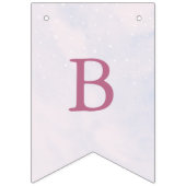 彼女は雲の上9 夢のようなパステルカラーのウェディングシャワー バンティングフラッグ (第2の旗)