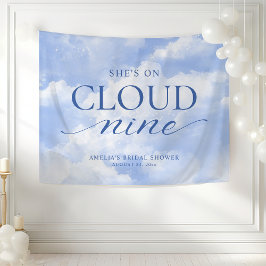 彼女は雲の上 ハッピー ブライダルシャワー タペストリー
