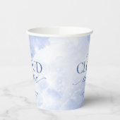 彼女は雲の上 ハニーズ ブルーの結婚前お披露目パーティー 紙コップ (左)