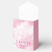 彼女は雲の上 ピンクの結婚前お披露目パーティー フェイバーボックス (オープン)