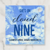 彼女は雲の上! ブライダルシャワー/バチェロレッテ フェイバータグ (裏面)