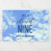 彼女は雲の上！ ブライダルシャワー/バチェロレッテ リキュールボトルラベル (シングルラベル)