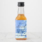 彼女は雲の上！ ブライダルシャワー/バチェロレッテ リキュールボトルラベル (正面)